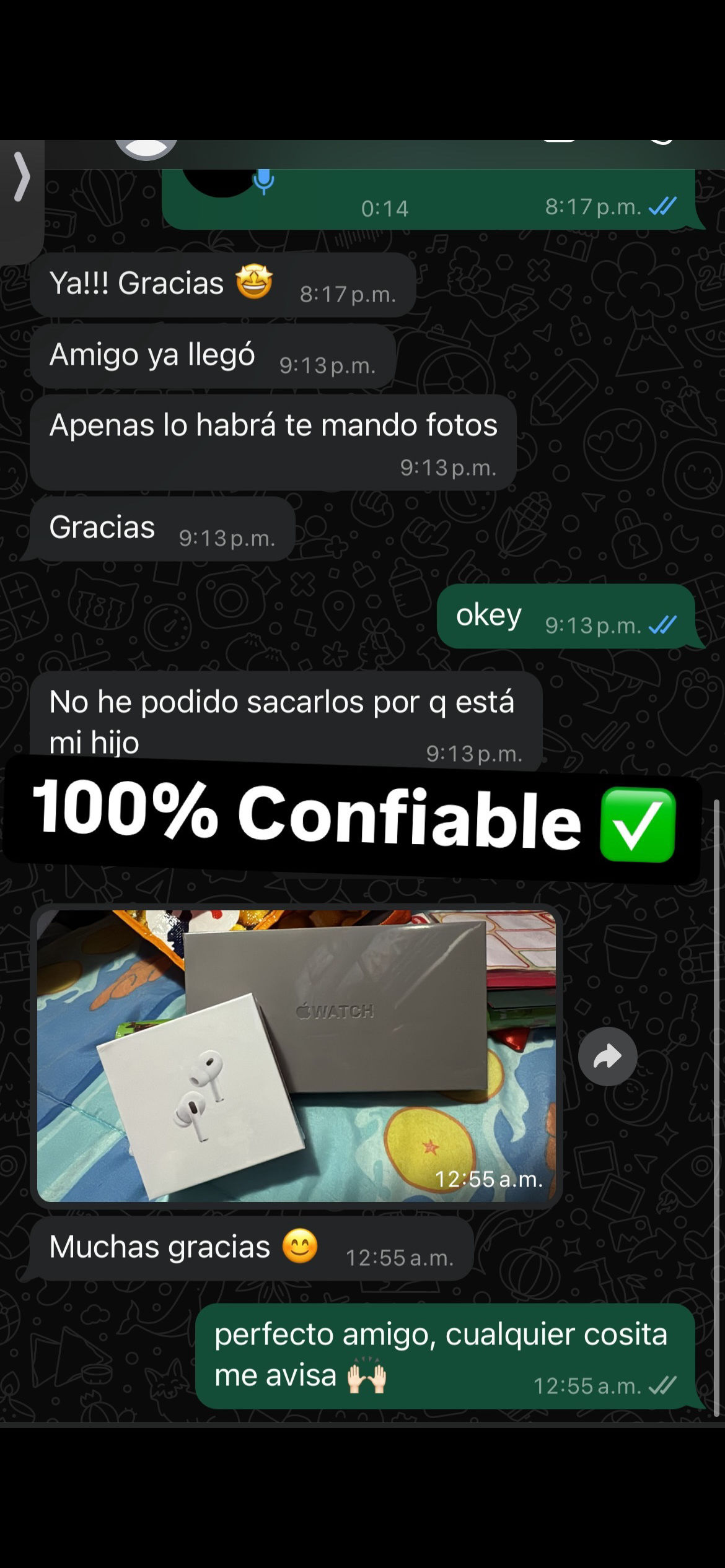 Foto de cliente feliz
