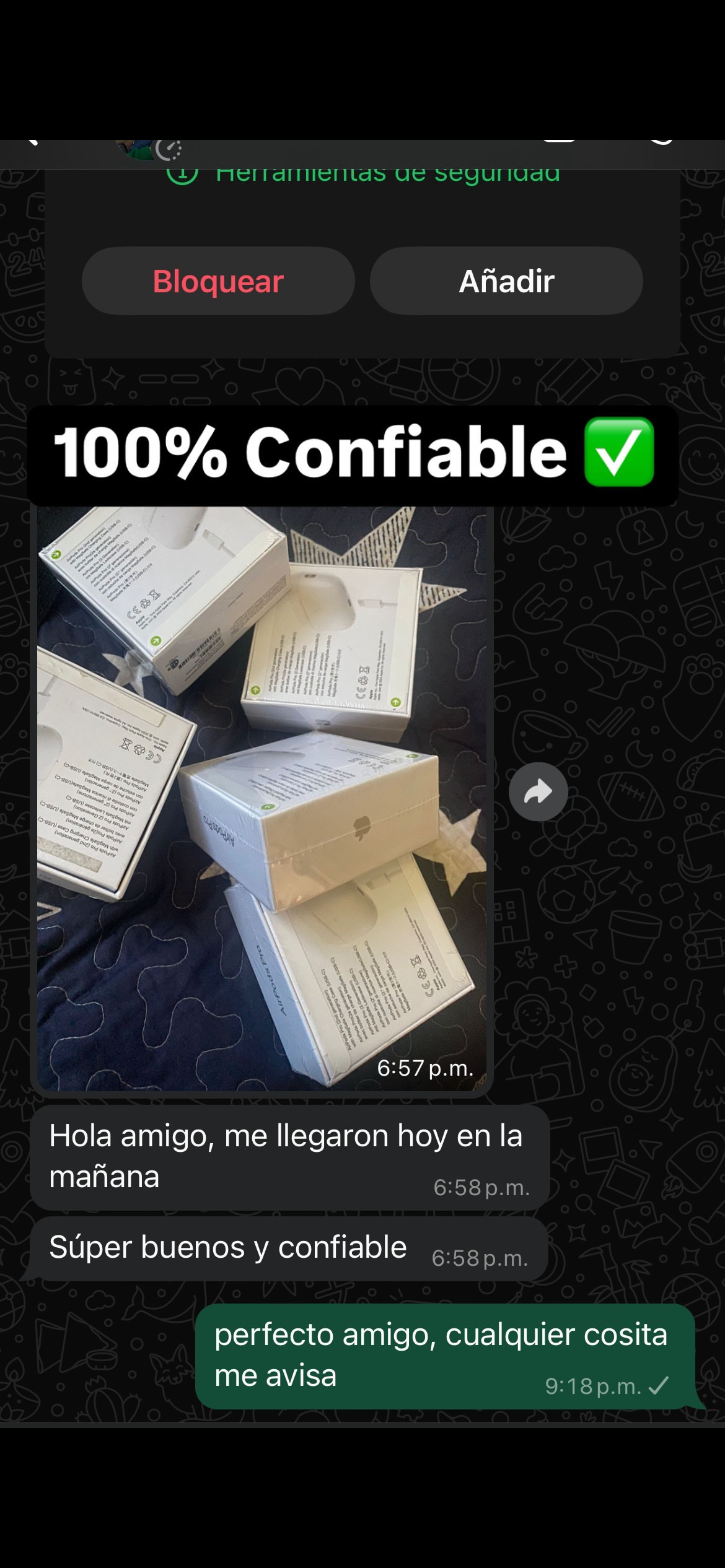 Foto de cliente feliz