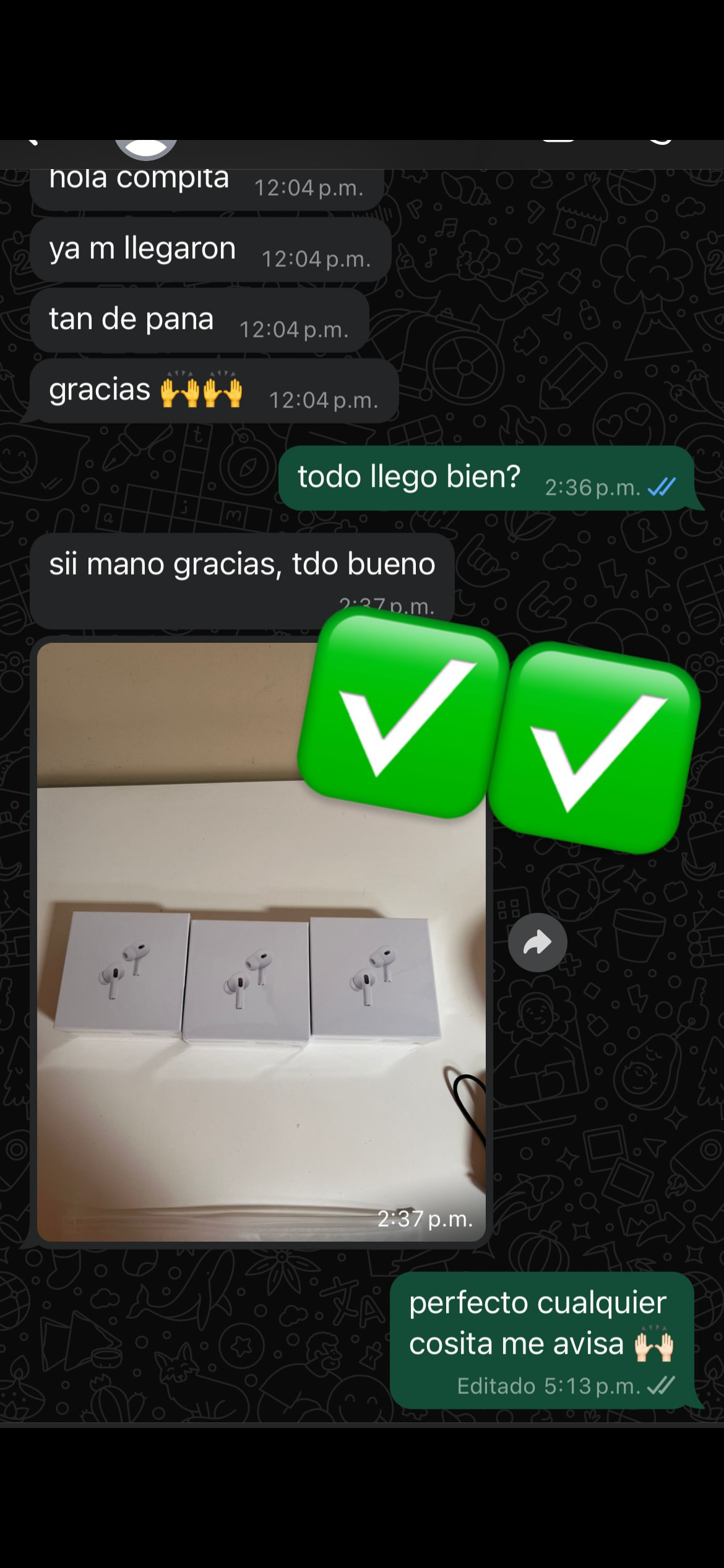 Foto de cliente feliz